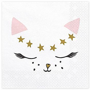 Серветка Кішка, 33 см 20 од, 3502-3647