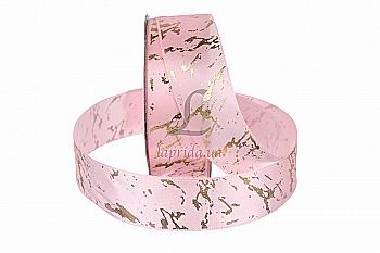 Стрічка декор 2,5 см-18 м, 5-75416 рожевий мармур