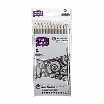 Набор карандашей графитных "Academy Sketching" (6В-5Н) 12 шт, пластик. коробка, 2300412 Набор карандашей графитных "Academy Sketching" (6В-5Н) 12 шт, пластик. коробка, 2300412