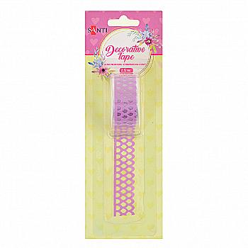 Стрічка фігурна "Пір`їнка", рожева, 1,5 м, 742367