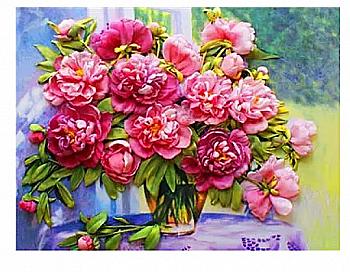 Набір для розпису по номерах 40*50 см "Півонія", RA3529 Набір для розпису по номерах 40*50 см "Півонія", RA3529