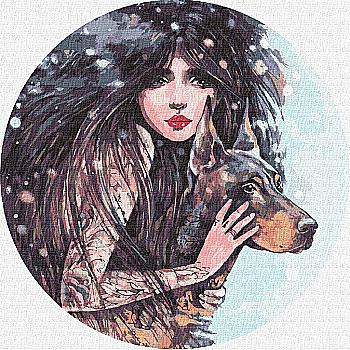 Набір для розпису по номерах 40*40 см "Дика воля ©lesya_nedzelska_art", KHO4937 Набір для розпису по номерах 40*40 см "Дика воля ©lesya_nedzelska_art", KHO4937