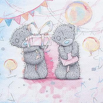 Салфетка Me To You Акварель, 33 см 12 ед, 1502-4125