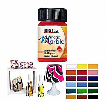 Краска для марморирования универсальная Magic Marble 20 мл Лимонный, 73202