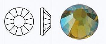 Стразы фольгированные 80310 AB/497-11-612/CITRINE - ss8 (2,3-2,5 мм, 40 шт) M. C. Rose VIVA12