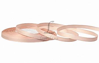 Стрічка репсова 0,6 cм (18 м), GX-213, ванільно-рожева