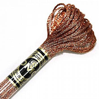 Мулине ДМС E301 метализир 100% хлопок, 8 м