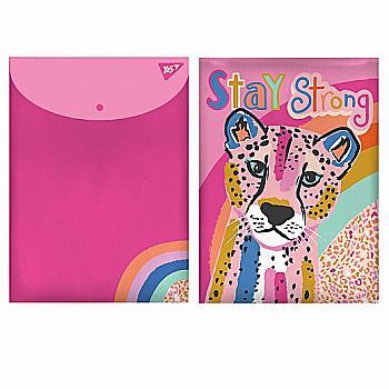 Папка-конверт на кнопці А4 "Pink Panther", 491881 Yes
