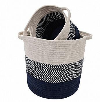 Кошик з мотузки для зберігання вел., темні кольори (2 кол. в асорт.), MA2000210