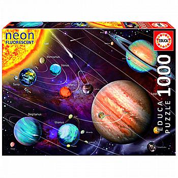 Пазл "1000" неон - Сонячна система, Educa, 14461 Пазл "1000" неон - Сонячна система, Educa, 14461