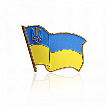 Значок "Прапор України з тризубом" 24*16 мм, арт.003 Значок "Прапор України з тризубом" 24*16 мм, арт.003