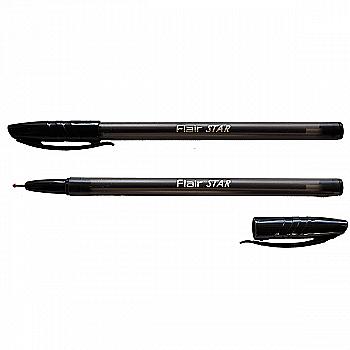 Ручка кулькова Flair 1188 Star чорна (69573) Ручка кулькова Flair 1188 Star чорна (69573)