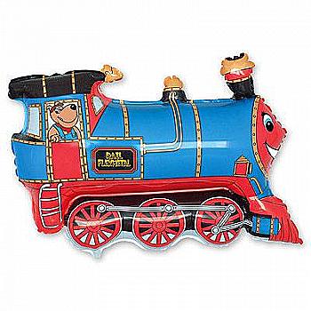 Куля повітряна Фігура Потяг блакитний Ф, 1206-0510 Куля повітряна Фігура Потяг блакитний Ф, 1206-0510