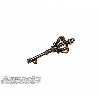 Набір металевих підвісок Ключ королівський 19*57 мм 5шт