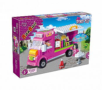 Конструктор "Модне місто" Фургон з морозивом, 223 елм., 6117, Banbao Конструктор "Модне місто" Фургон з морозивом, 223 елм., 6117, Banbao