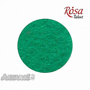 Фетр листовий (поліестер) 29,7*42 см, Зелений світлий, ROSA Talent Фетр листовий (поліестер) 29,7*42 см, Зелений світлий, ROSA Talent