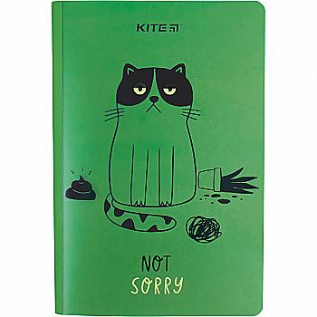 Блокнот пласт. обложка двойная, "Sorry cat", А5+, 40 л., K22-460-2 Блокнот пласт. обложка двойная, "Sorry cat", А5+, 40 л., K22-460-2