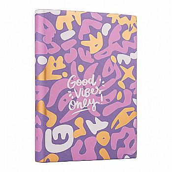 Щоденник недатований А5 "Good vibes", м`який, 432 ст., pattern, 252051 Щоденник недатований А5 "Good vibes", м`який, 432 ст., pattern, 252051