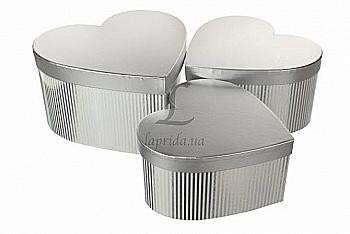 Подарункова коробка сер, W6857