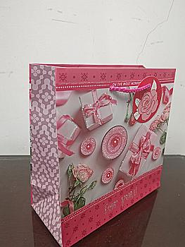 Пакет паперовий 16*16*7 см, диз. GB-21325, СПК466