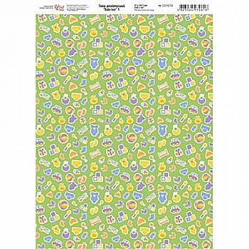 Папір дизайнерський "Вaby boy" 1, 21*29,7 см, Rosa Start Папір дизайнерський "Вaby boy" 1, 21*29,7 см, Rosa Start