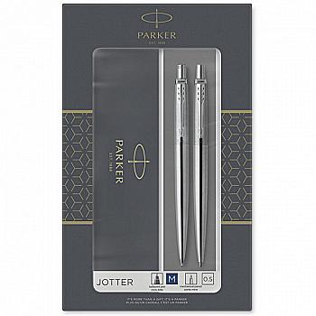 Набор Паркер Jotter сталь кул. + карандаш в подарочной упаковке Parker 16 172b19 Набор Паркер Jotter сталь кул. + карандаш в подарочной упаковке Parker 16 172b19