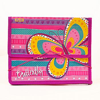 Папка для зошитів пласт. на гумці B5 "Bright butterfly", 1 Вересня, 491393 Папка для зошитів пласт. на гумці B5 "Bright butterfly", 1 Вересня, 491393