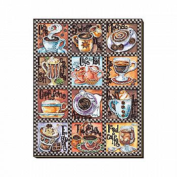 Набор для вышивки бисером "Кофейная карта"