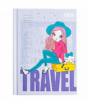 Блокнот А6 64 арк "Cute girl", кл., тв. обкл., мат. лам.+лак, гліт., фіолетовий ZB.12715-07 Блокнот А6 64 арк "Cute girl", кл., тв. обкл., мат. лам.+лак, гліт., фіолетовий ZB.12715-07