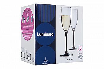 Набор бокалов для шампанского Домино, 170 мл, 6 шт, H8167/1 Luminarc Набор бокалов для шампанского Домино, 170 мл, 6 шт, H8167/1 Luminarc
