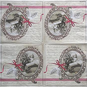 Декупажные салфетки "Рождественские письма", 33*33 см, 18,5 г/м2, Abiente Декупажные салфетки "Рождественские письма", 33*33 см, 18,5 г/м2, Abiente