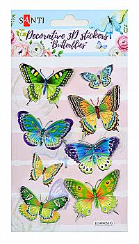 Набор декортивных 3D стикеров "Бабочки 1"100*150 мм, 741288