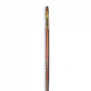 Пензлик "Живопис" 3112 Колонок плоска № 02 довга ручка рудий ворс