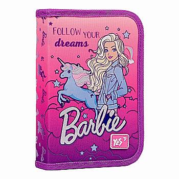 Пенал твердый YES одинарный с двумя клапанами HP-04 "Barbie", сиреневый, 533065 Пенал твердый YES одинарный с двумя клапанами HP-04 "Barbie", сиреневый, 533065