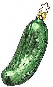 Ялинкова прикраса Огірок зелений 11,7 см, 10617S001
