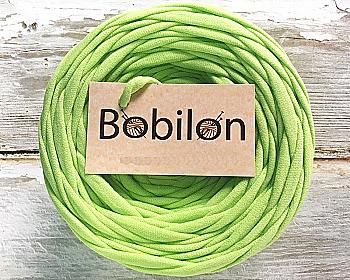 Пряжа трикотажна Bobilon Mini (5-7 мм), фісташковий Пряжа трикотажна Bobilon Mini (5-7 мм), фісташковий