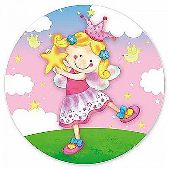 Тарелка бумажная Звездная фея, 23 см 6 ед., 1502-1299
