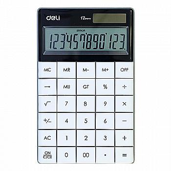 Калькулятор бухг. білий, 1589-W, Deli Калькулятор бухг. білий, 1589-W, Deli