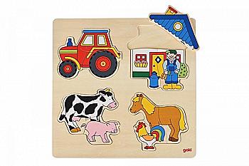 Пазл-вкладиш Goki Ферма, 57902G Пазл-вкладиш Goki Ферма, 57902G