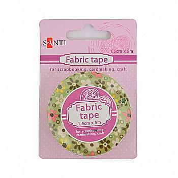 Стрічка текстильна самоклеюча "Весела ромашка" 1,5 см*5 м, 740149