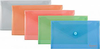 Папка-конверт на кнопці DL, асорті 1414-20 Axent