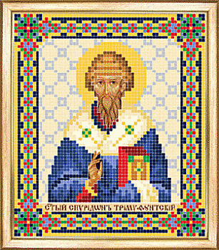 Схема для вышивания бисером иконы СБИ-098 "Спиридон Тримифутский" 12*14 см ТМ "Чарівна мить"