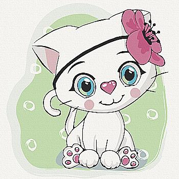 Картина по номерам 30*30 см "Кошечка Белла", 15527-AC