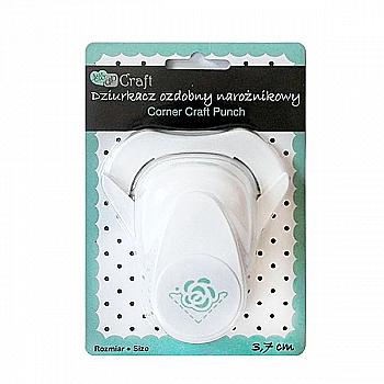 Кутовий фігурний дирокол 3,7 см Троянда, JCDZ-212-045 DpCraft Кутовий фігурний дирокол 3,7 см Троянда, JCDZ-212-045 DpCraft