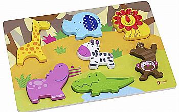 Іграшка дерев`яна Classic World "3Д Вкладиш Тварини", 3551 Іграшка дерев`яна Classic World "3Д Вкладиш Тварини", 3551