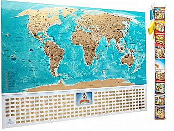 Скретч карта My Map Flags edition, 88*63 см (укр. мова) ТМ "My Gift" Скретч карта My Map Flags edition, 88*63 см (укр. мова) ТМ "My Gift"