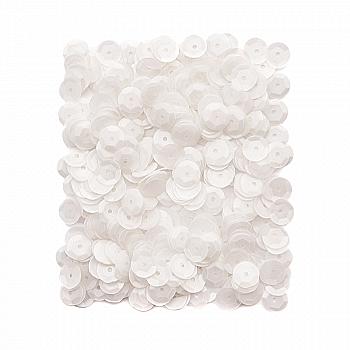 Пайетки матові 9 мм 10 г, білий, DPCE-089 DpCraft Пайетки матові 9 мм 10 г, білий, DPCE-089 DpCraft