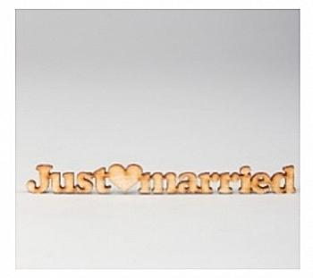 Заготовка деревянная Just Married, МС14