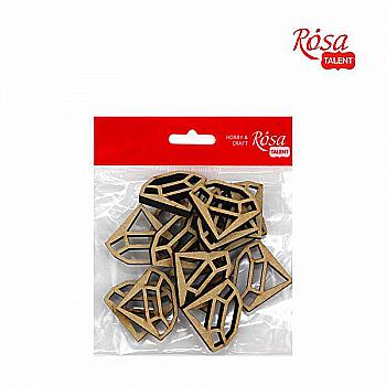 Мини-заготовка Бриллиант, МДФ, 4,6*3,8 см, 1 шт, Rosa Talent (15) Мини-заготовка Бриллиант, МДФ, 4,6*3,8 см, 1 шт, Rosa Talent (15)