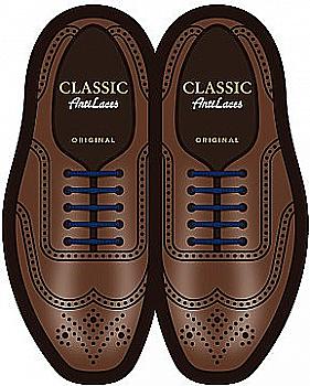 Силіконові антишнурки AntiLaces Classic, 40 мм, 10 шт, сині Силіконові антишнурки AntiLaces Classic, 40 мм, 10 шт, сині